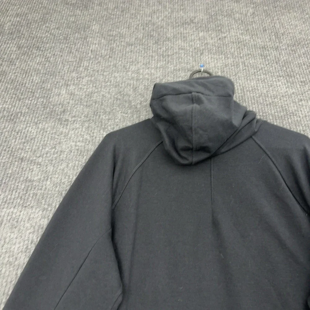 Lululemon Hoodie Mens L Black Cotton Blend Pullover Activewear Athleisure Style